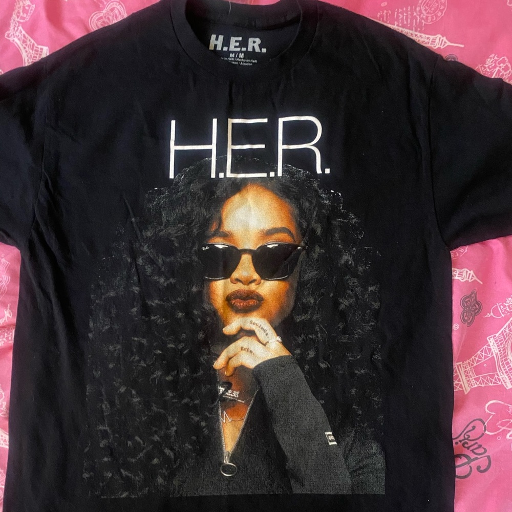 black H.E.R. graphic tee
